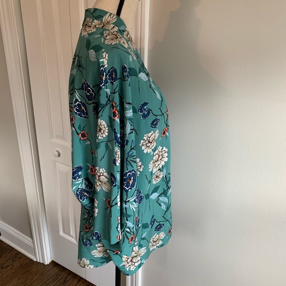 PRIMARK FLORAL TOP JACKET BEACH COVER like new - Picture 3 of 8